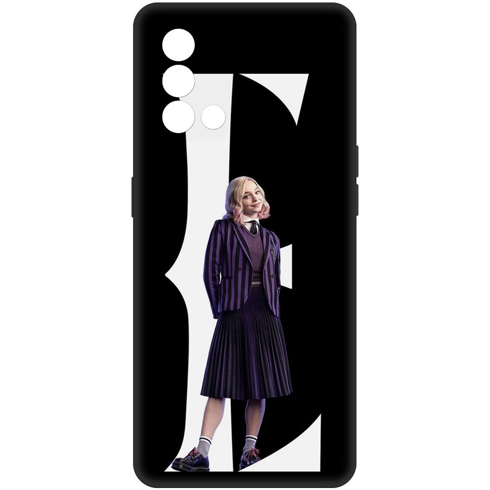 

Чехол-накладка Софт Уэнсдей Аддамс - Энид для Oppo A74, Черный