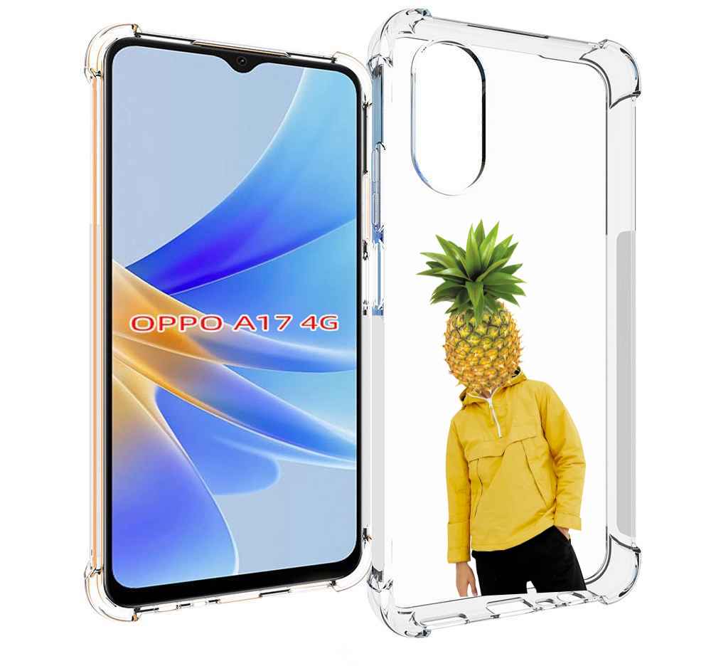 

Чехол MyPads ананасовая-голова для OPPO A17, Прозрачный, Tocco
