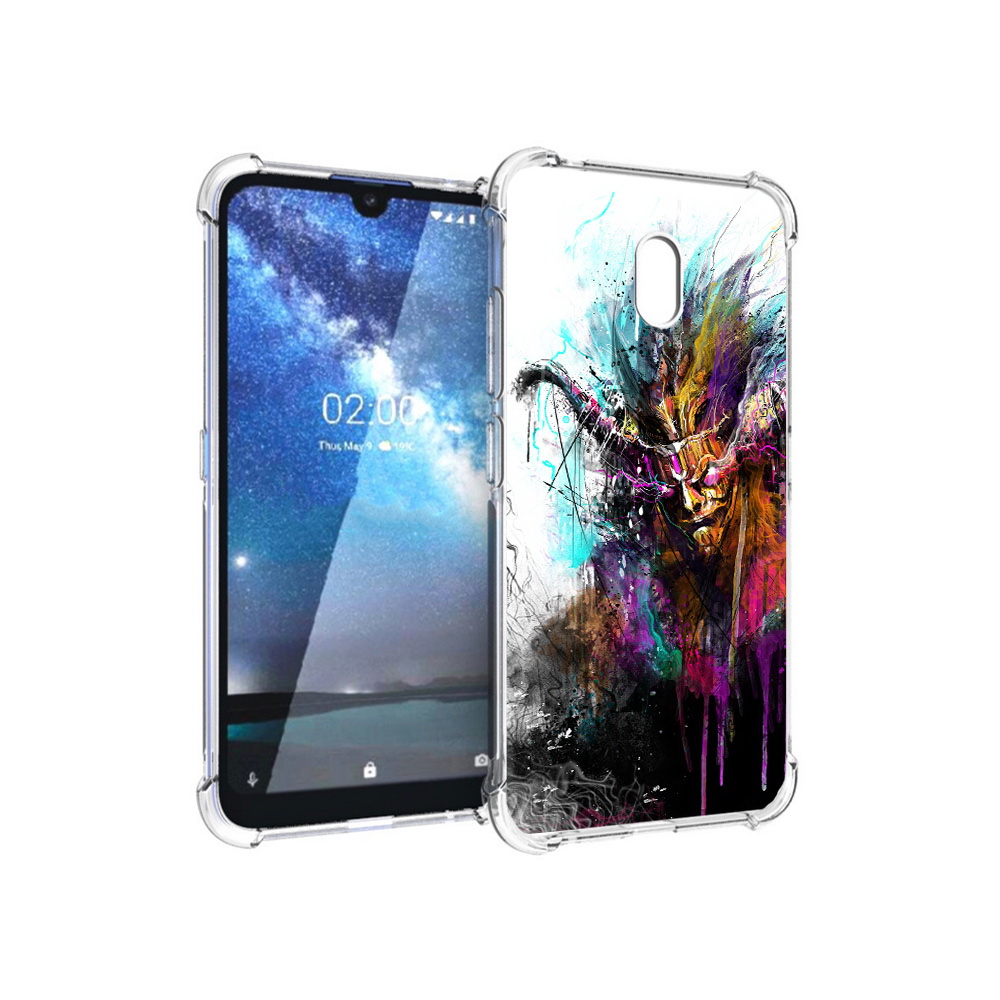 

Чехол MyPads Tocco для Nokia 2.2 яркий дьявол (PT134721.103.709), Прозрачный, Tocco