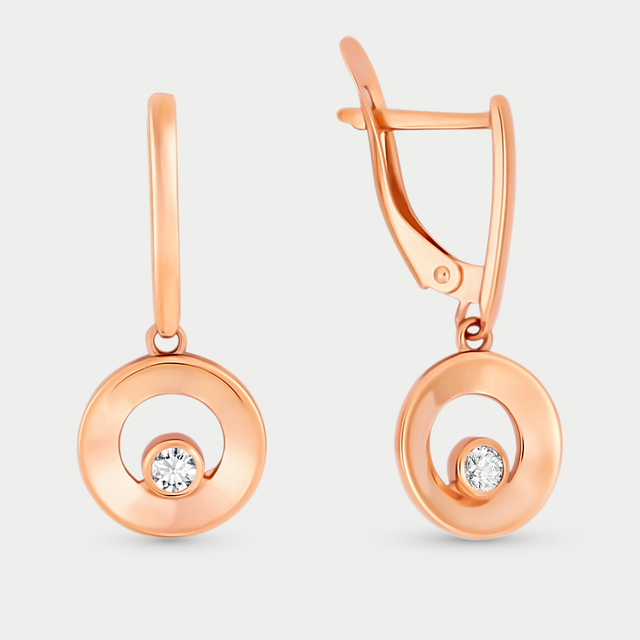 

Серьги из золота с фианитом GOLD CENTER 21018, 21018