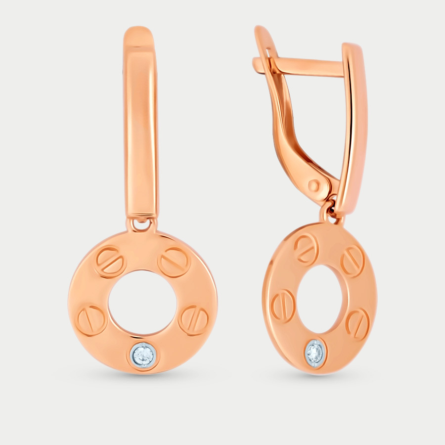 

Серьги из золота с фианитом GOLD CENTER 1202604, 1202604