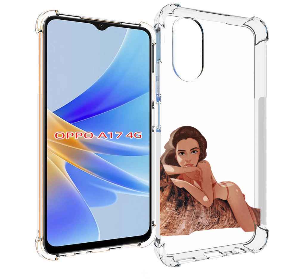 

Чехол MyPads амазонка-на-дереве для OPPO A17, Прозрачный, Tocco