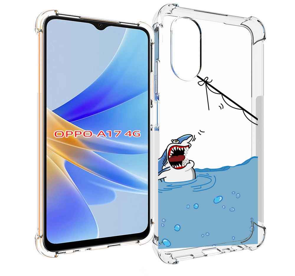 Чехол MyPads акула-рисунок для OPPO A17