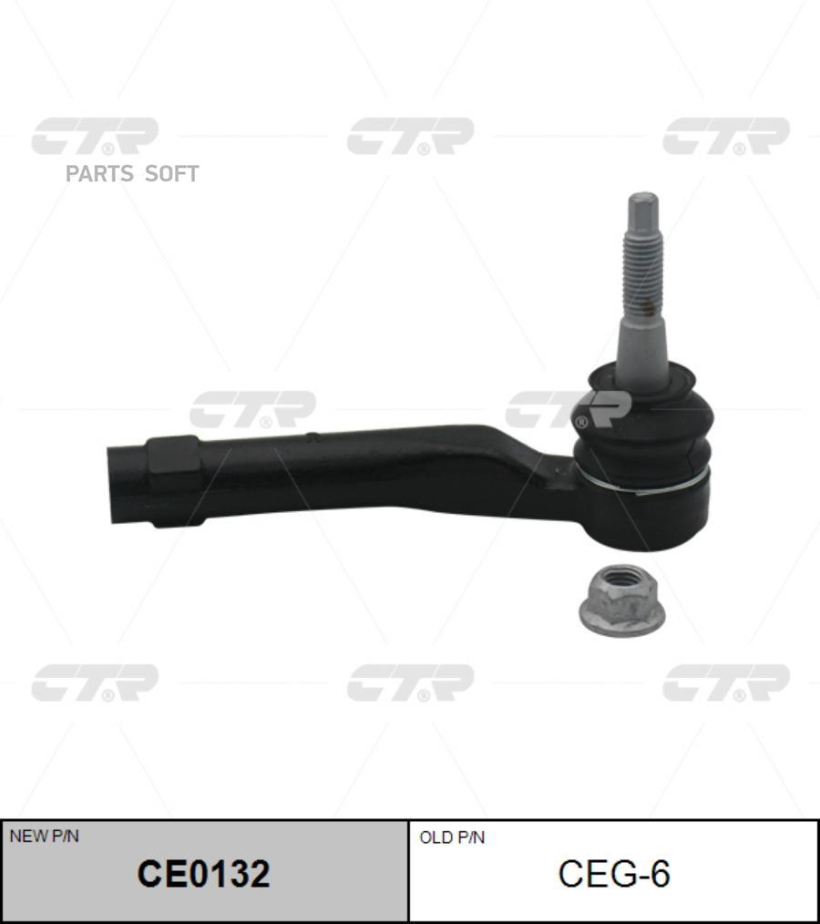 

(Новый Номер Ce0132) Наконечник Рулевой Тяги CTR арт. CEG-6