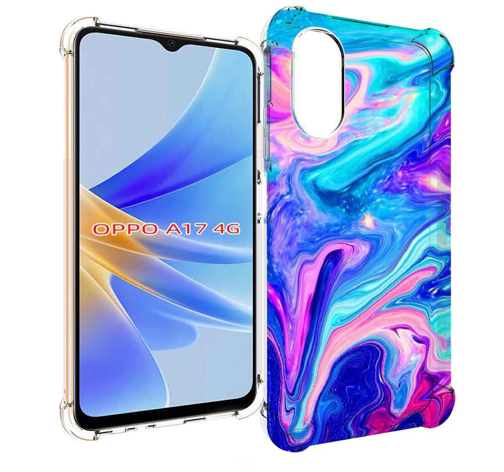 

Чехол MyPads акварельные-краски для OPPO A17, Прозрачный, Tocco