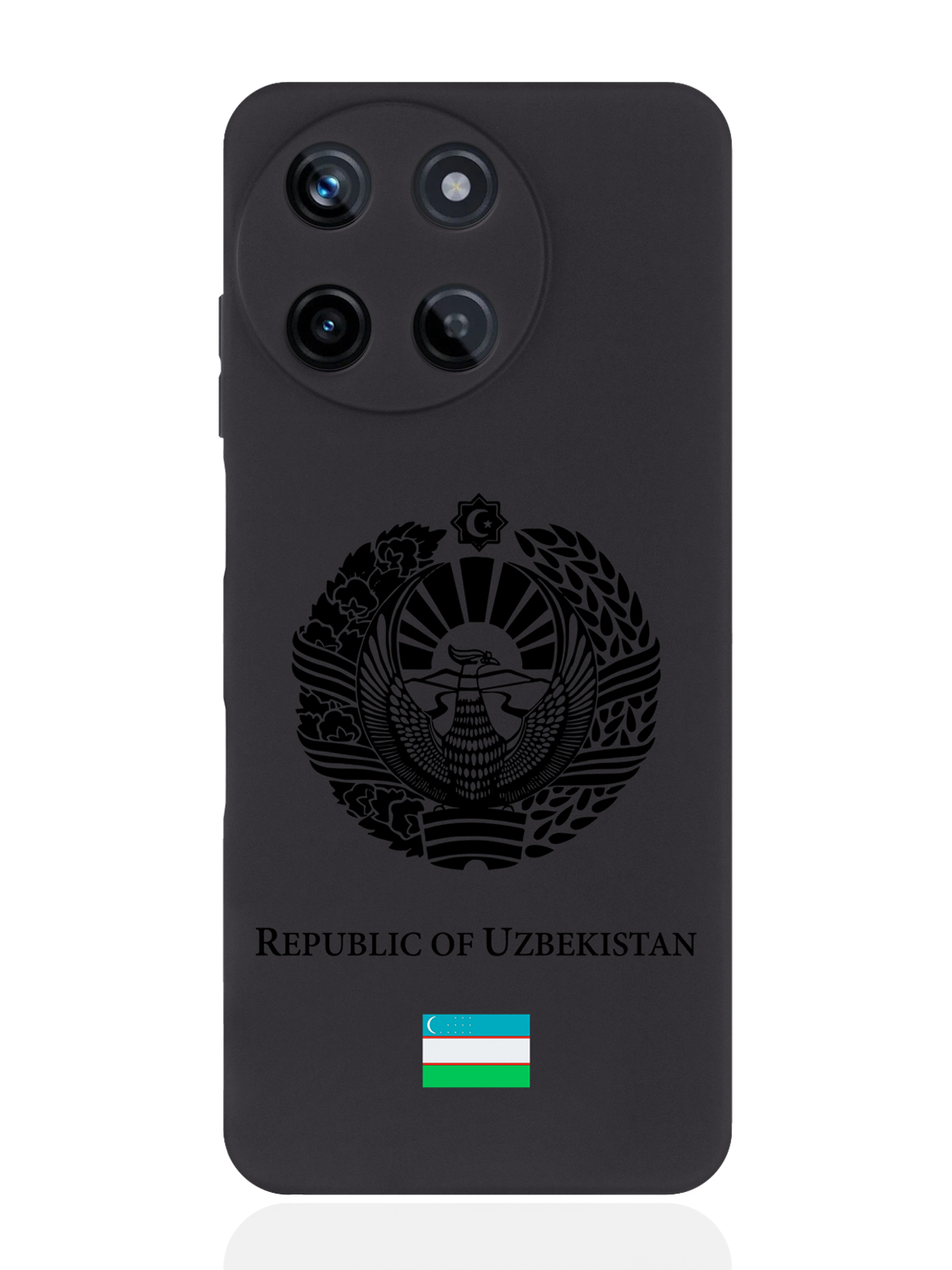 

чехол SignumCase для Realme 11 5G Черный лаковый Герб Узбекистана, Realme 11 5G