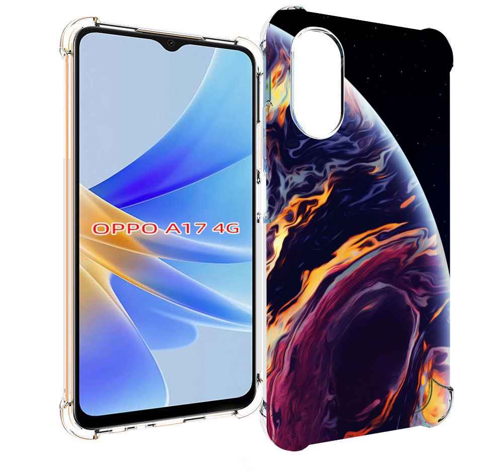 

Чехол MyPads акварельная планета для OPPO A17, Прозрачный, Tocco