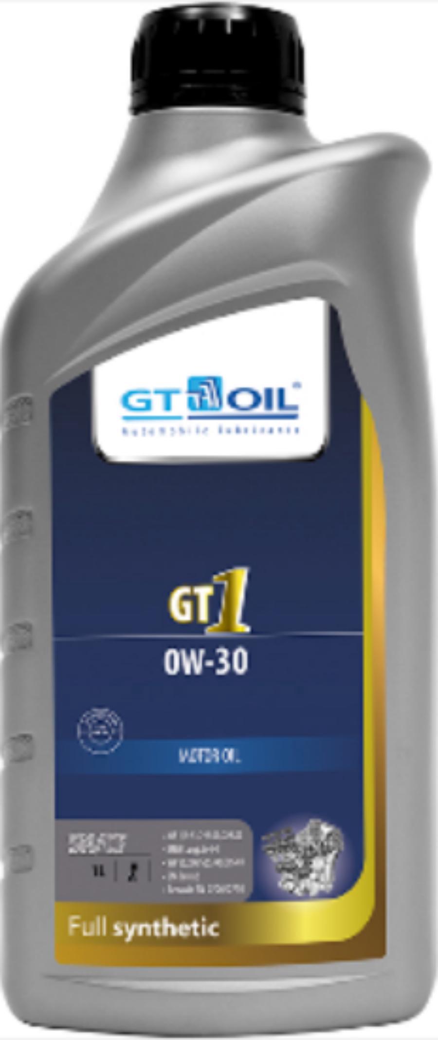 

Моторное масло GT OIL синтетическое GT 1 0W30 API SN/CF ACEA C2/C3/A3/B4 1л