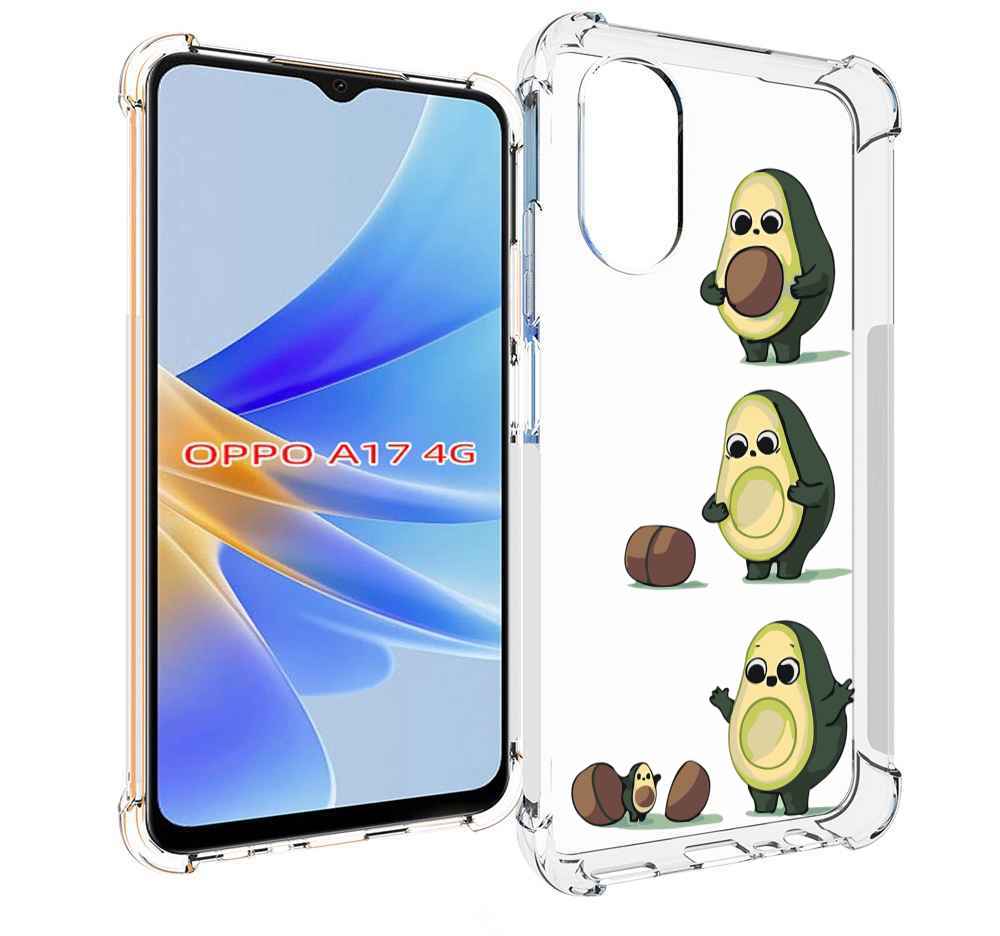 

Чехол MyPads авокадо-с-малышом для OPPO A17, Прозрачный, Tocco