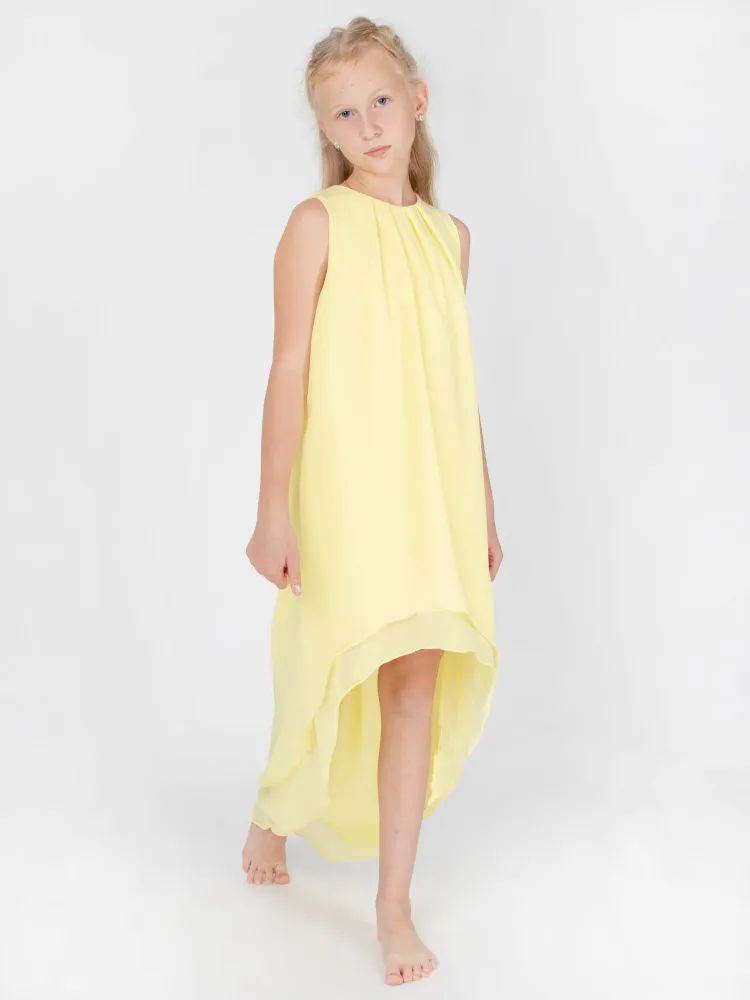 Платье детское Orini 5829306 цв. желтый р. 134