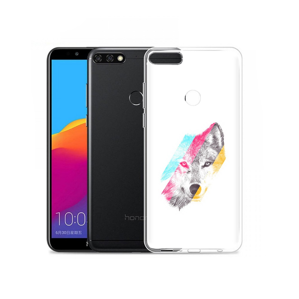 

Чехол MyPads Tocco для Honor 7C Pro волк градиент (PT113786.47.268), Прозрачный, Tocco