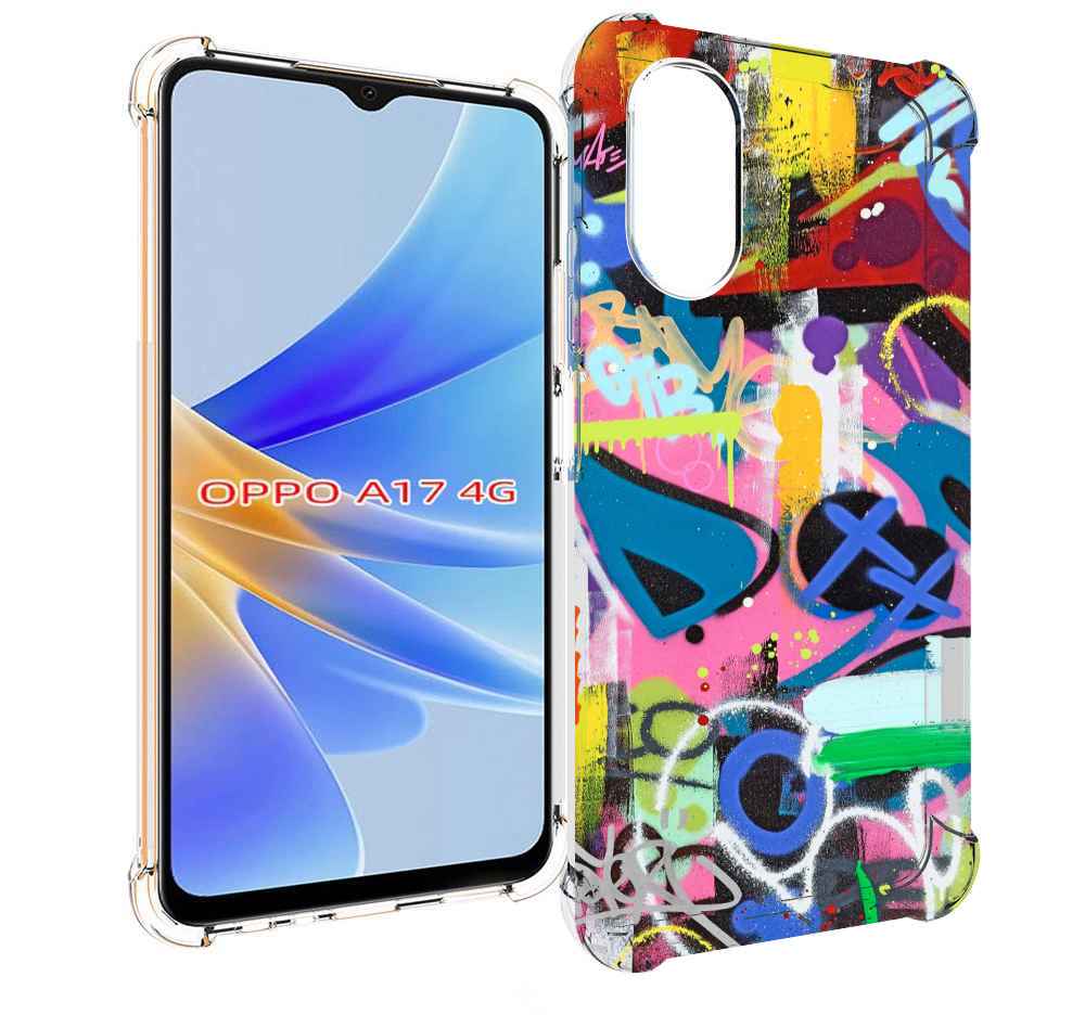 

Чехол MyPads абстракция-графити для OPPO A17, Прозрачный, Tocco