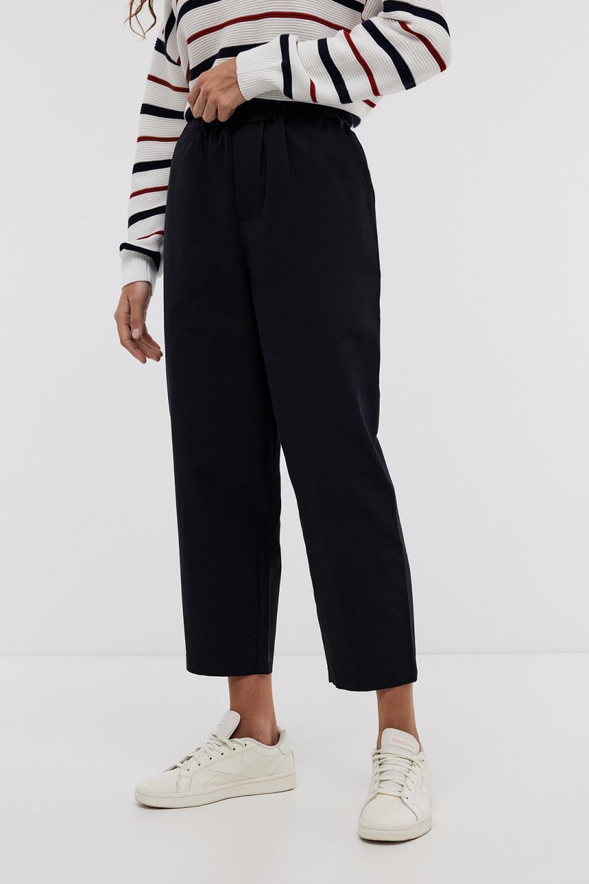 

Брюки женские Baon B2924056 черные L, Черный, B2924056