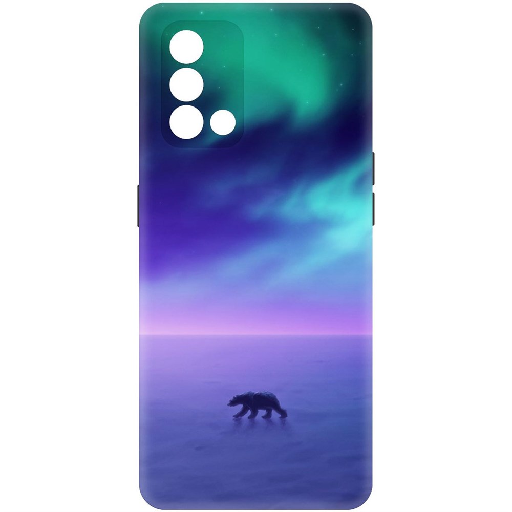 

Чехол-накладка Софт Северное Сияние для Oppo A74, Черный