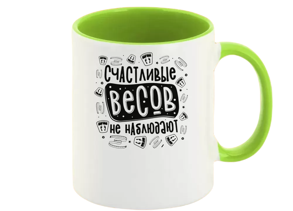 

Кружка CoolPodarok Прикол Счастливые весов не наблюдают