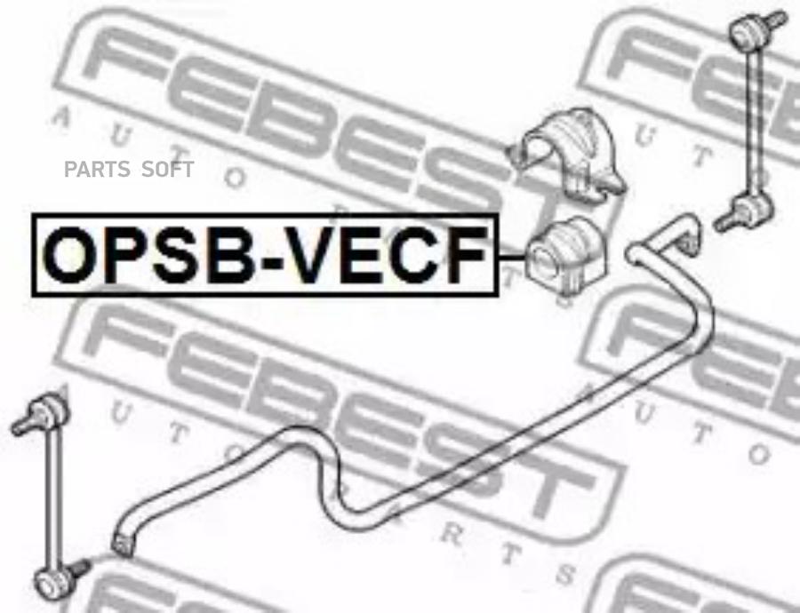 

FEBECT OPSBVECF OPSBVECF_втулка стабилизатора переднего! d25.2\ Opel Vectra/Signum all 02>