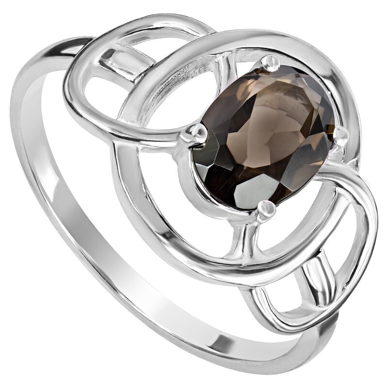 

Кольцо из серебра с раухтопазом р. , LAZURIT-ONLINE 8406PD, 8406PD