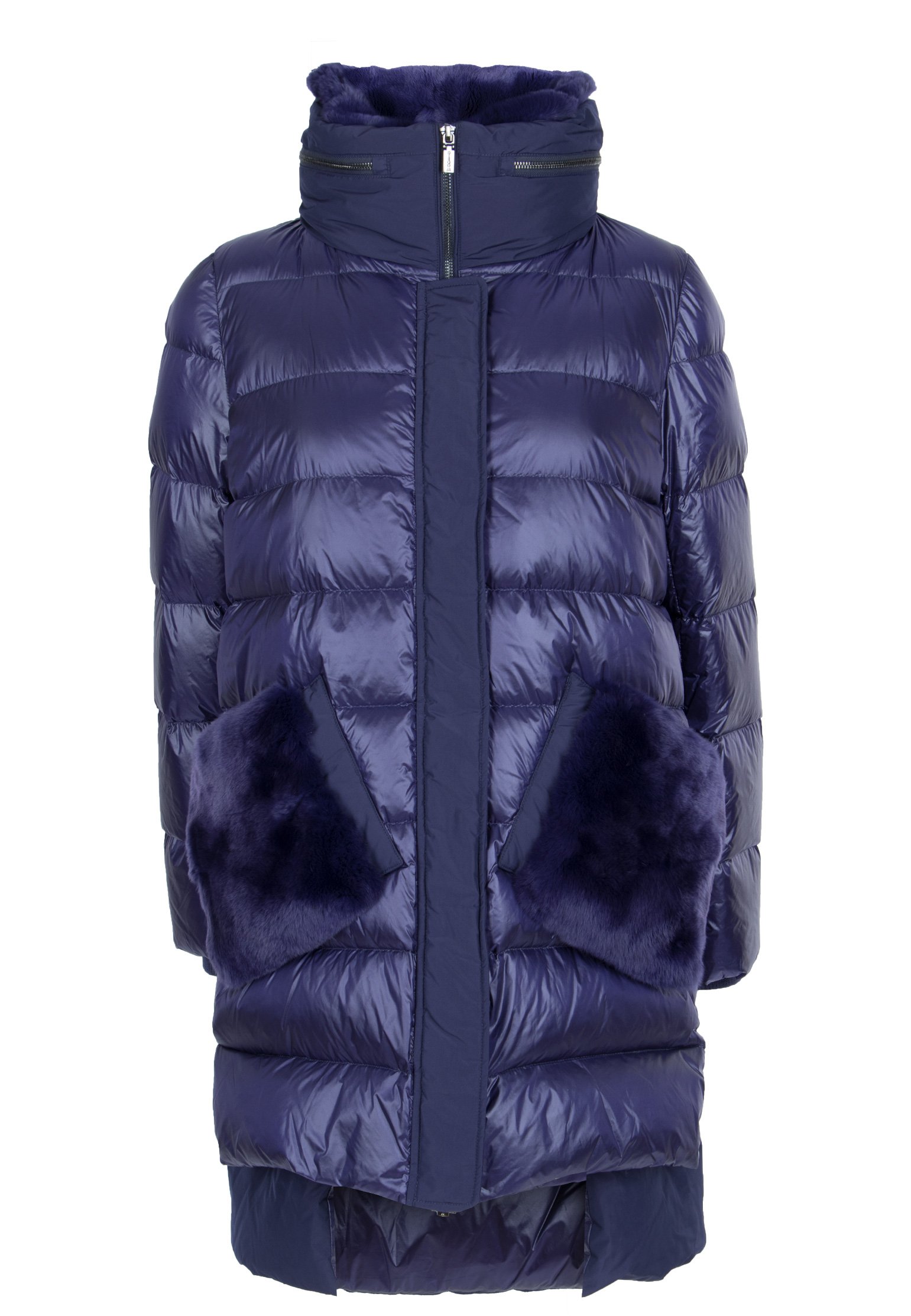 Куртка женская Diego M 108541 синяя 40 IT