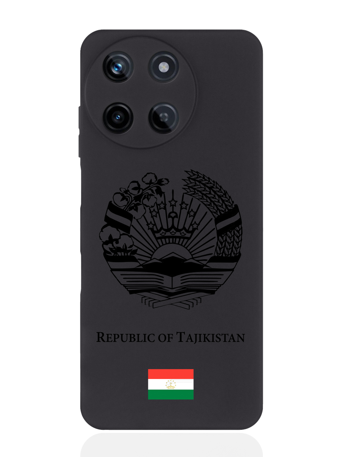 

чехол SignumCase для Realme 11 5G Черный лаковый Герб Таджикистана, Realme 11 5G
