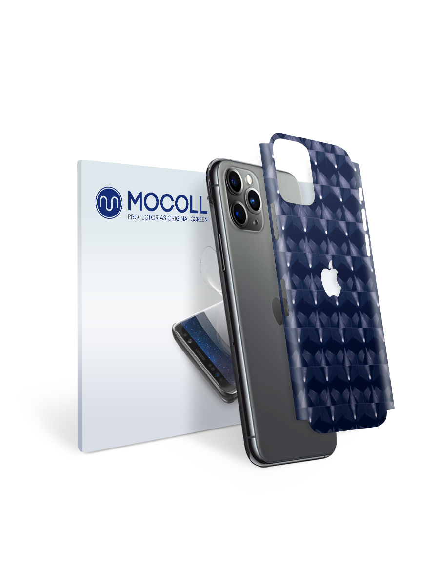 

Пленка защитная MOCOLL для задней панели Apple iPhone 11 Кошачий глаз Синий