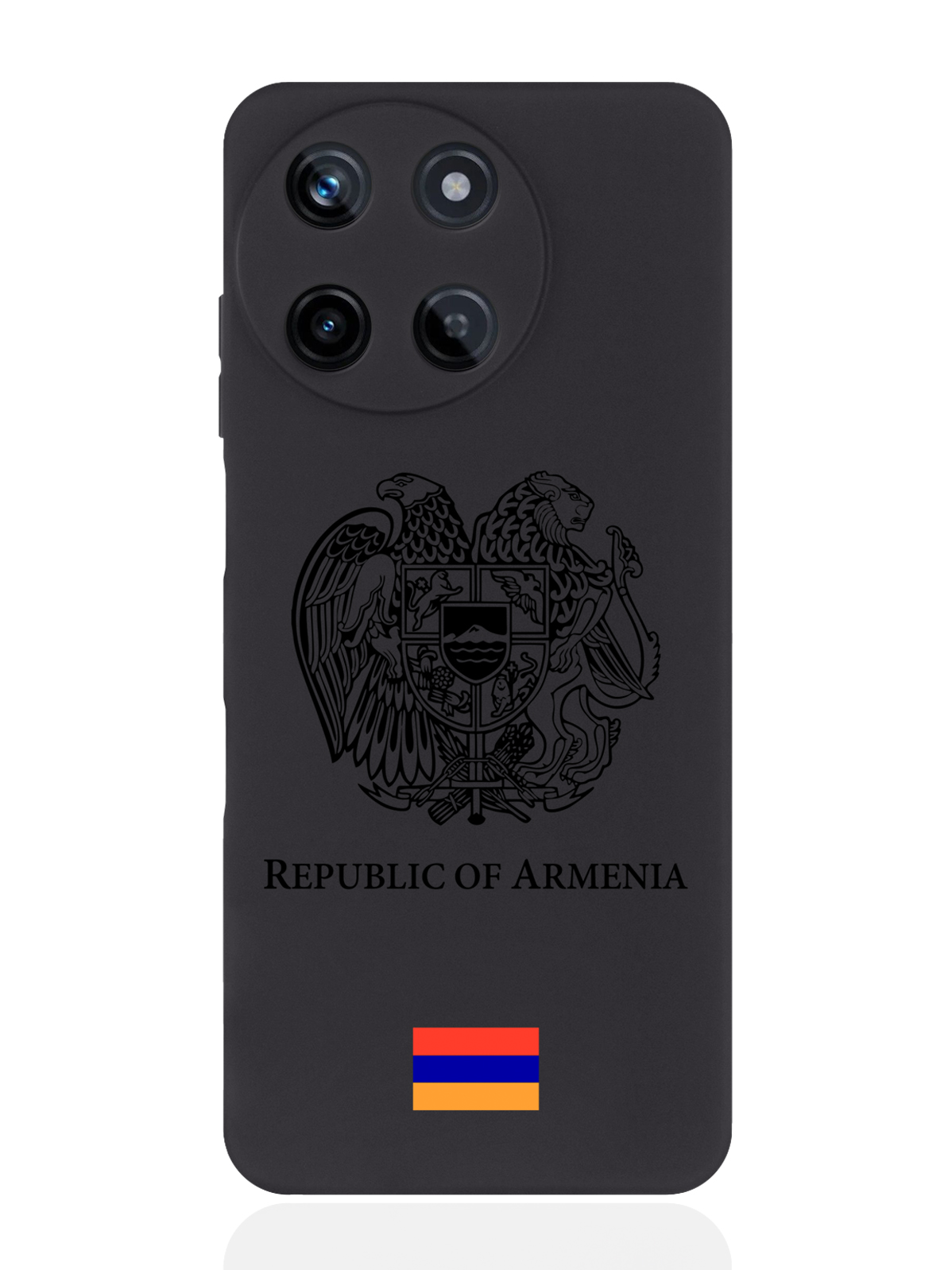 

чехол SignumCase для Realme 11 5G Черный лаковый Герб Армении, Realme 11 5G
