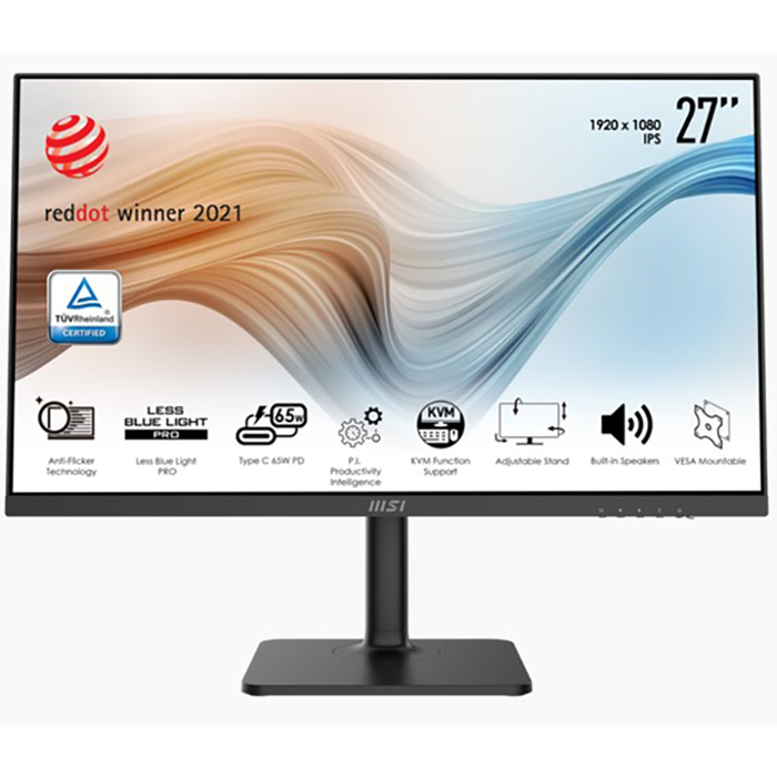 

27" монитор MSI 9S6-3PB19H-048 черный 75Hz 1920x1080 IPS, 9S6-3PB19H-048