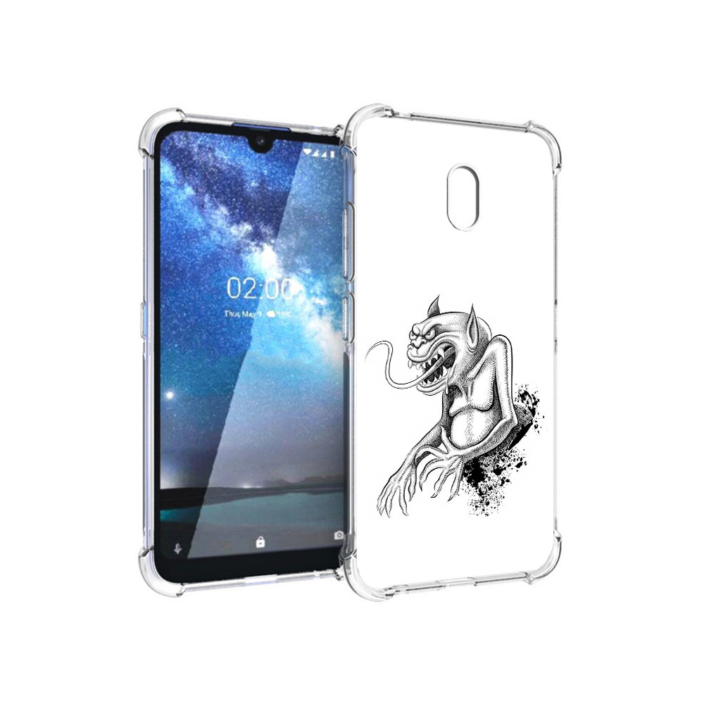 

Чехол MyPads Tocco для Nokia 2.2 чорт (PT134721.103.692), Прозрачный, Tocco