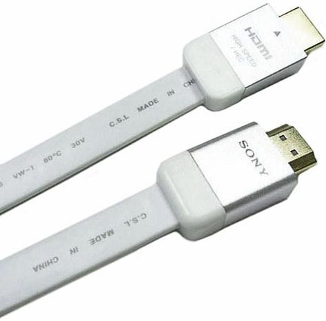 Кабель Sony HDMI 2.0 метра (поддержка 3D) Белый PC/PS3/PS4/Switch/Wii U/Xbox 360/Xbox One