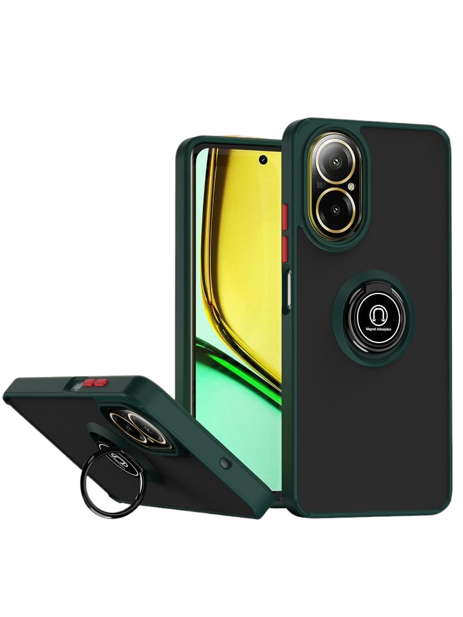 

Чехол О'кейси для Realme Realme C67 черный,зеленый