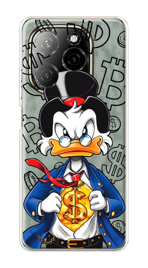 

Чехол на Tecno Spark 20 Pro 5G "Scrooge Goldman", Черный;белый;синий, 305750-1