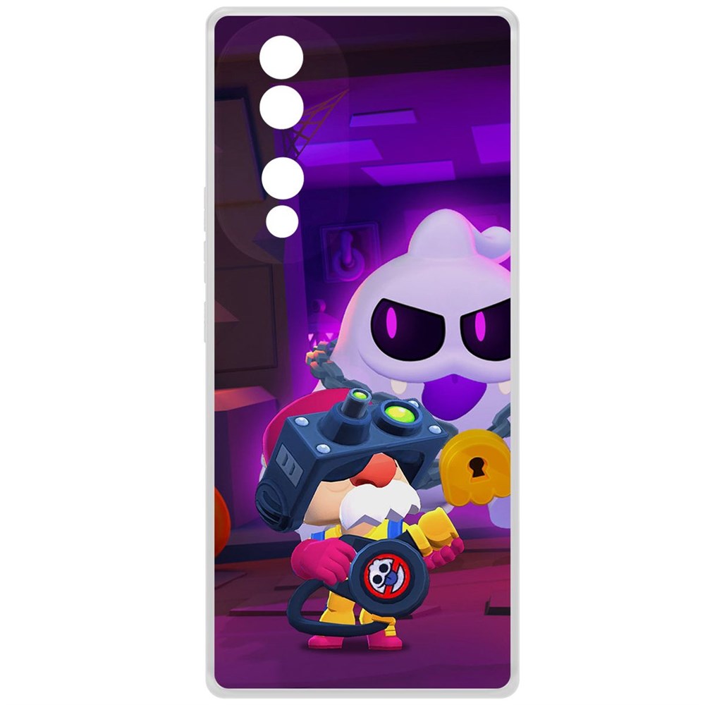 

Чехол-накладка Brawl Stars-Охотник за Скуиками Гэйл для Honor 70, Прозрачный