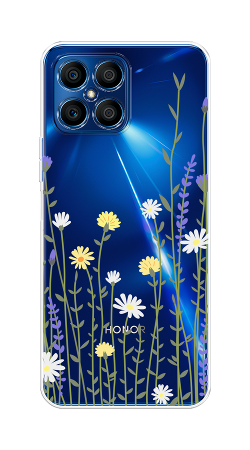 

Чехол на Honor X8 "Ромашка и лаванда", Зеленый;желтый;прозрачный, 6107650-1