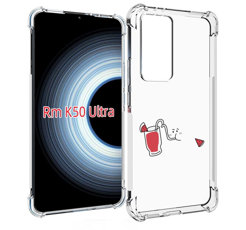 Чехол MyPads арбузный-напиток для Xiaomi 12T / Redmi K50 Ultra