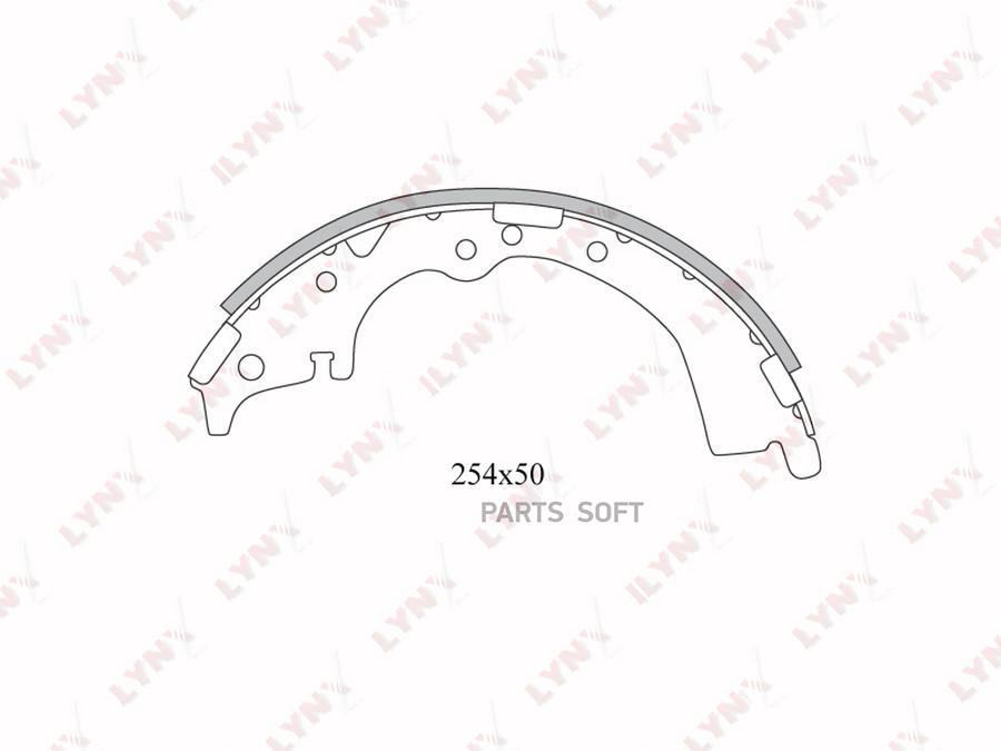 

Колодки тормозные барабанные LYNXAUTO BS7515