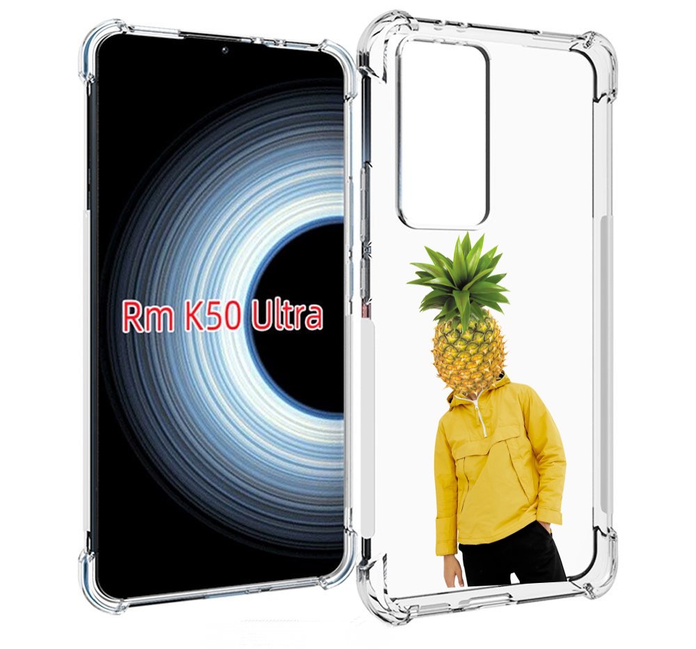 

Чехол MyPads ананасовая-голова для Xiaomi 12T / Redmi K50 Ultra, Прозрачный, Tocco