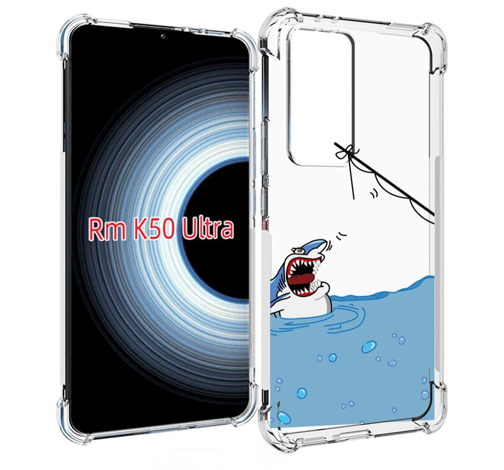 

Чехол MyPads акула-рисунок для Xiaomi 12T / Redmi K50 Ultra, Прозрачный, Tocco