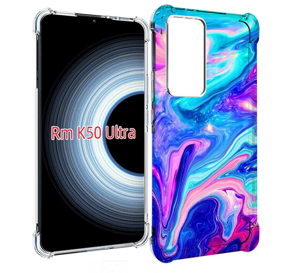 

Чехол MyPads акварельные-краски для Xiaomi 12T / Redmi K50 Ultra, Прозрачный, Tocco