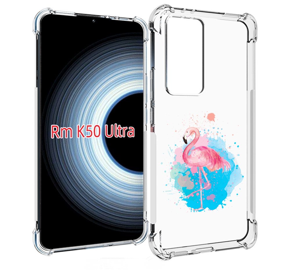 

Чехол MyPads акварельное-фламинго для Xiaomi 12T / Redmi K50 Ultra, Прозрачный, Tocco