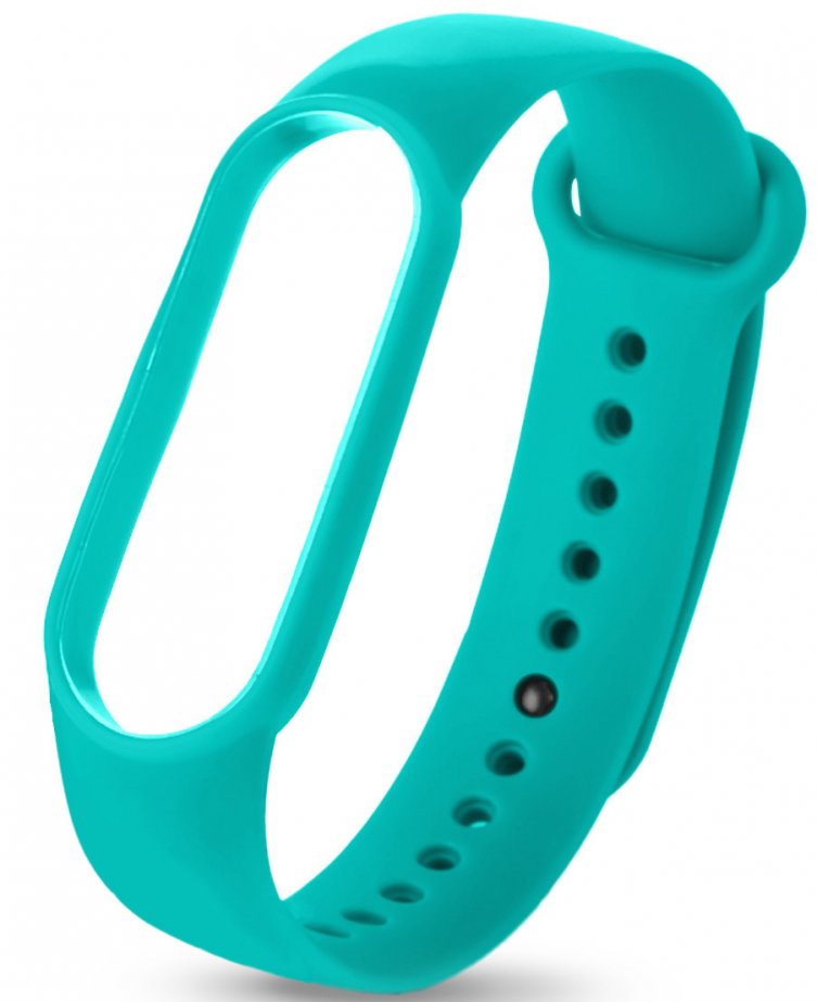 

Ремешок для браслета Xiaomi Mi Band 5, силиконовый, бирюзовый