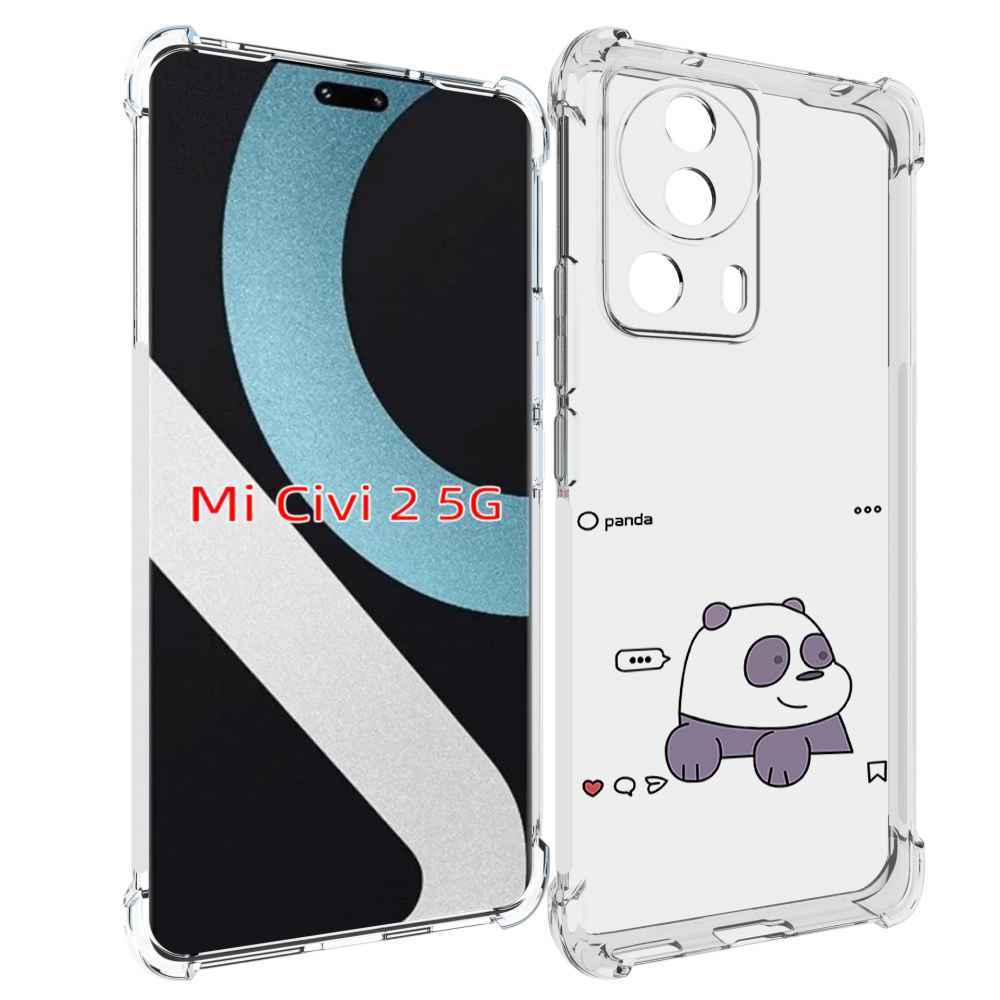 

Чехол MyPads пандочка-фотка для Xiaomi Civi 2, Прозрачный, Tocco