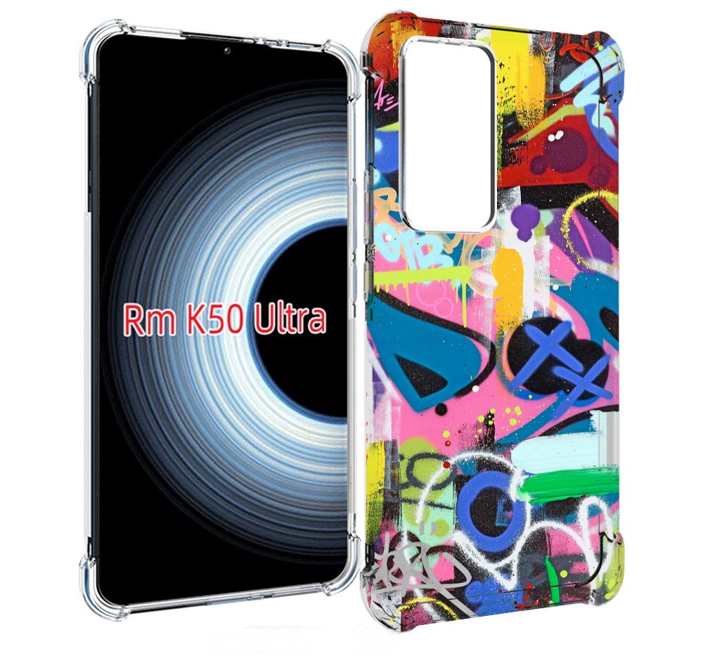 Чехол MyPads абстракция-графити для Xiaomi 12T / Redmi K50 Ultra