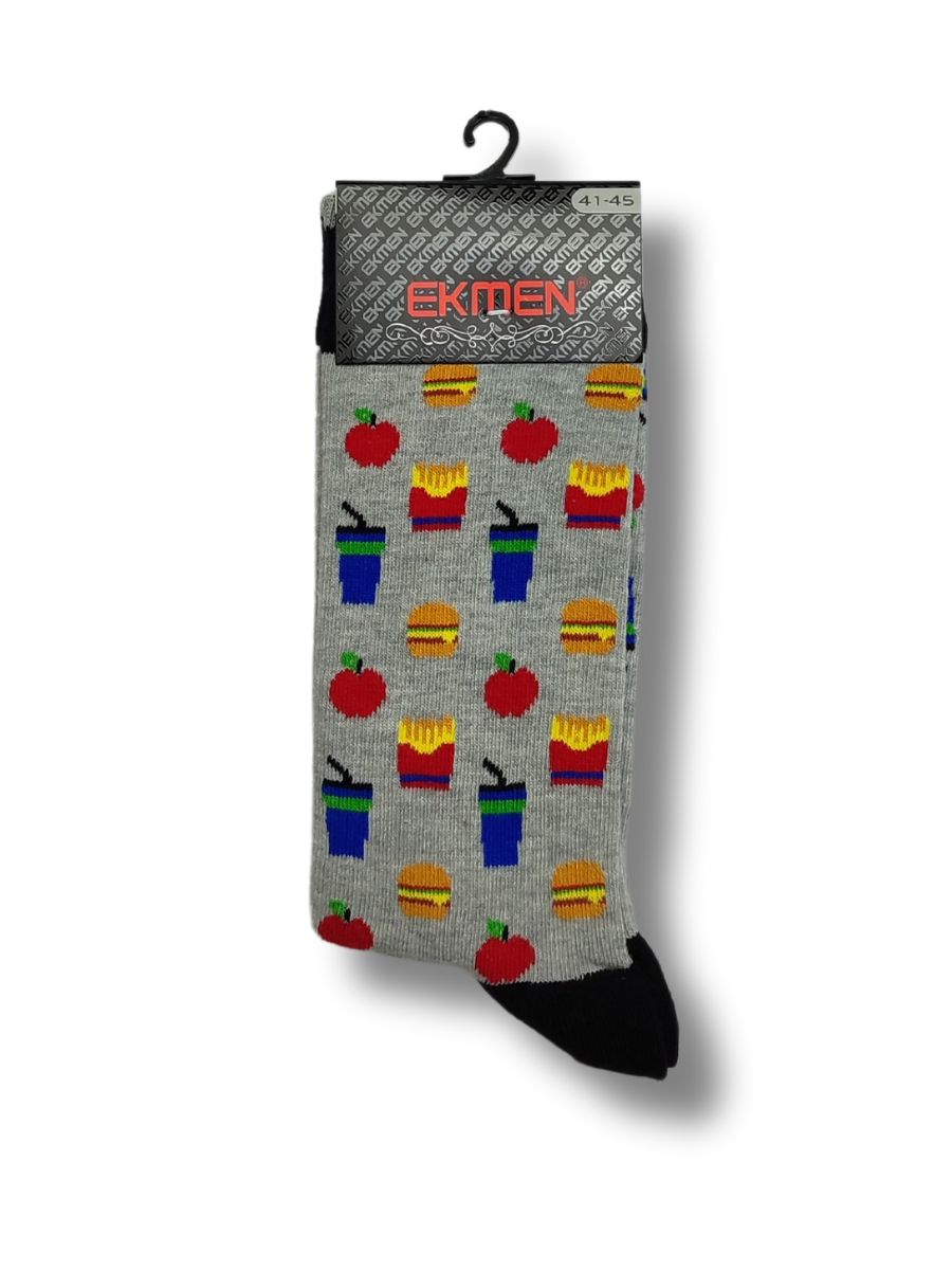 Носки мужские EKMEN НМ-008-э серые 41-45