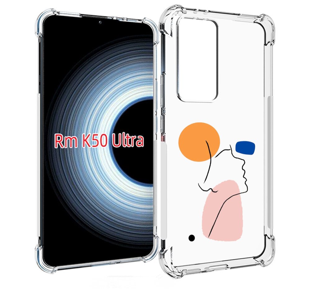 

Чехол MyPads абстракция девушки женский для Xiaomi 12T / Redmi K50 Ultra, Прозрачный, Tocco