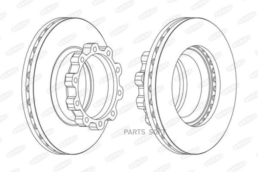 Диск Тормозной Передний Front +Rear 43045131- 10 Шпилек 4-Сери