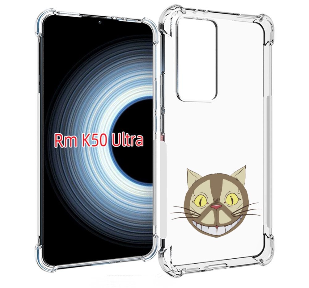 

Чехол MyPads Чеширский кот для Xiaomi 12T / Redmi K50 Ultra, Прозрачный, Tocco