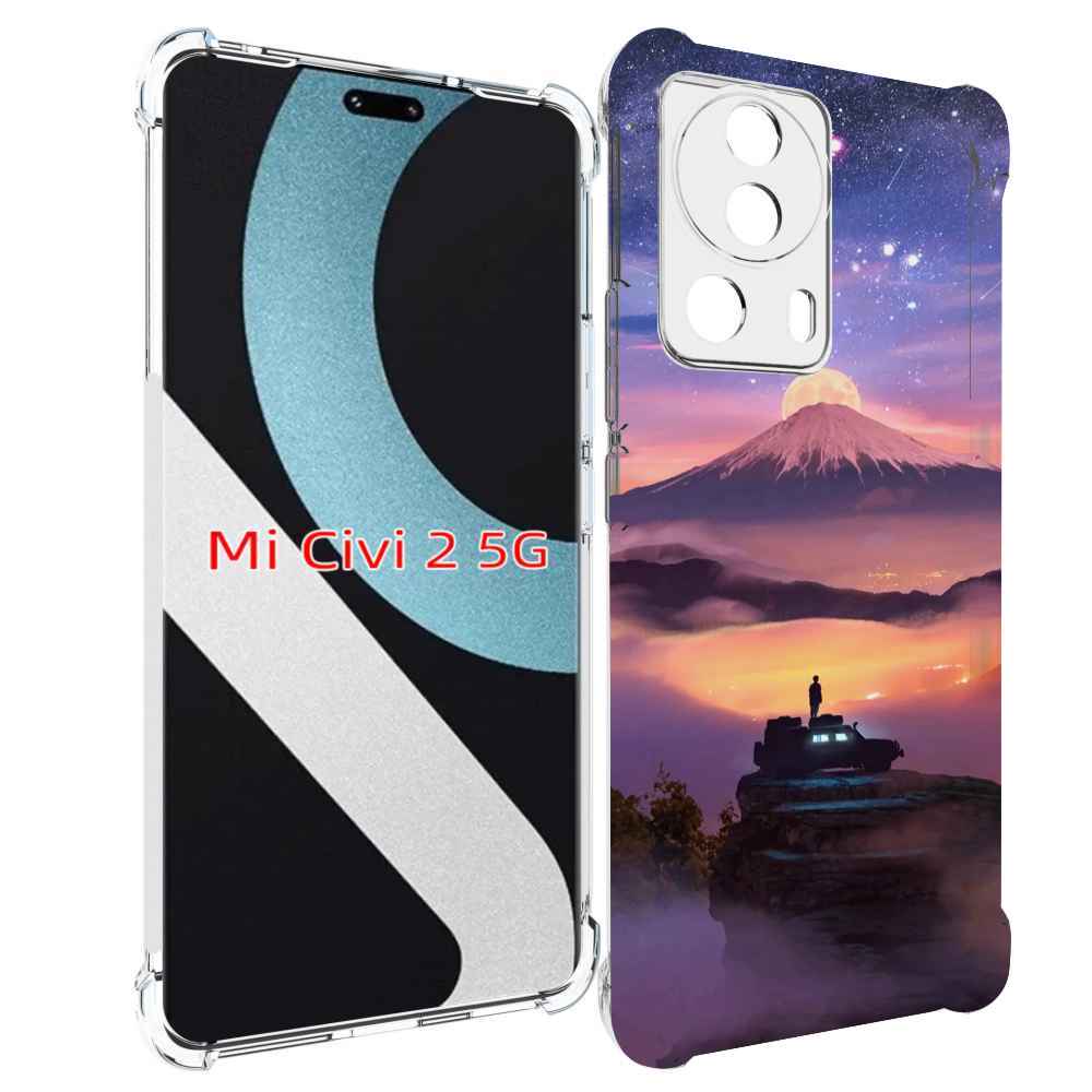 

Чехол MyPads ночь-в-горах для Xiaomi Civi 2, Прозрачный, Tocco