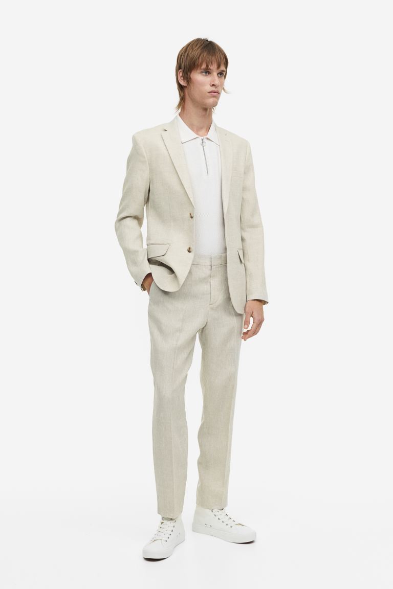 

Брюки мужские H&M 0761501006 бежевые 56 EU (доставка из-за рубежа), Бежевый, 0761501006