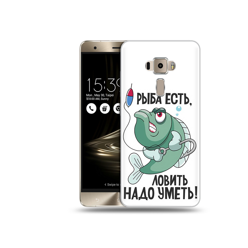 

Чехол MyPads Tocco для Asus ZenFone 3 Neo (ZE520KL) Рыба есть ,ловить надо уметь, Прозрачный, Tocco