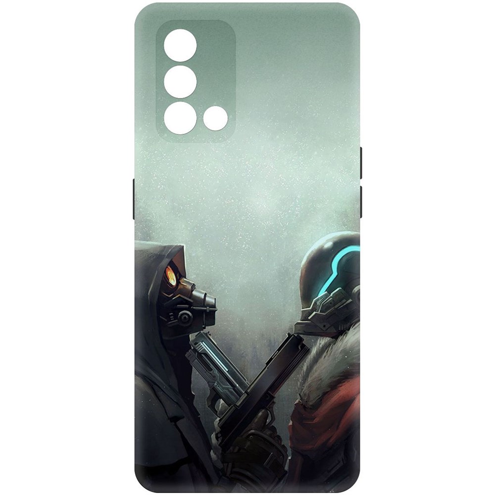 

Чехол-накладка Софт Cтандофф 2 (Standoff 2) - Противостояние для Oppo A74, Черный