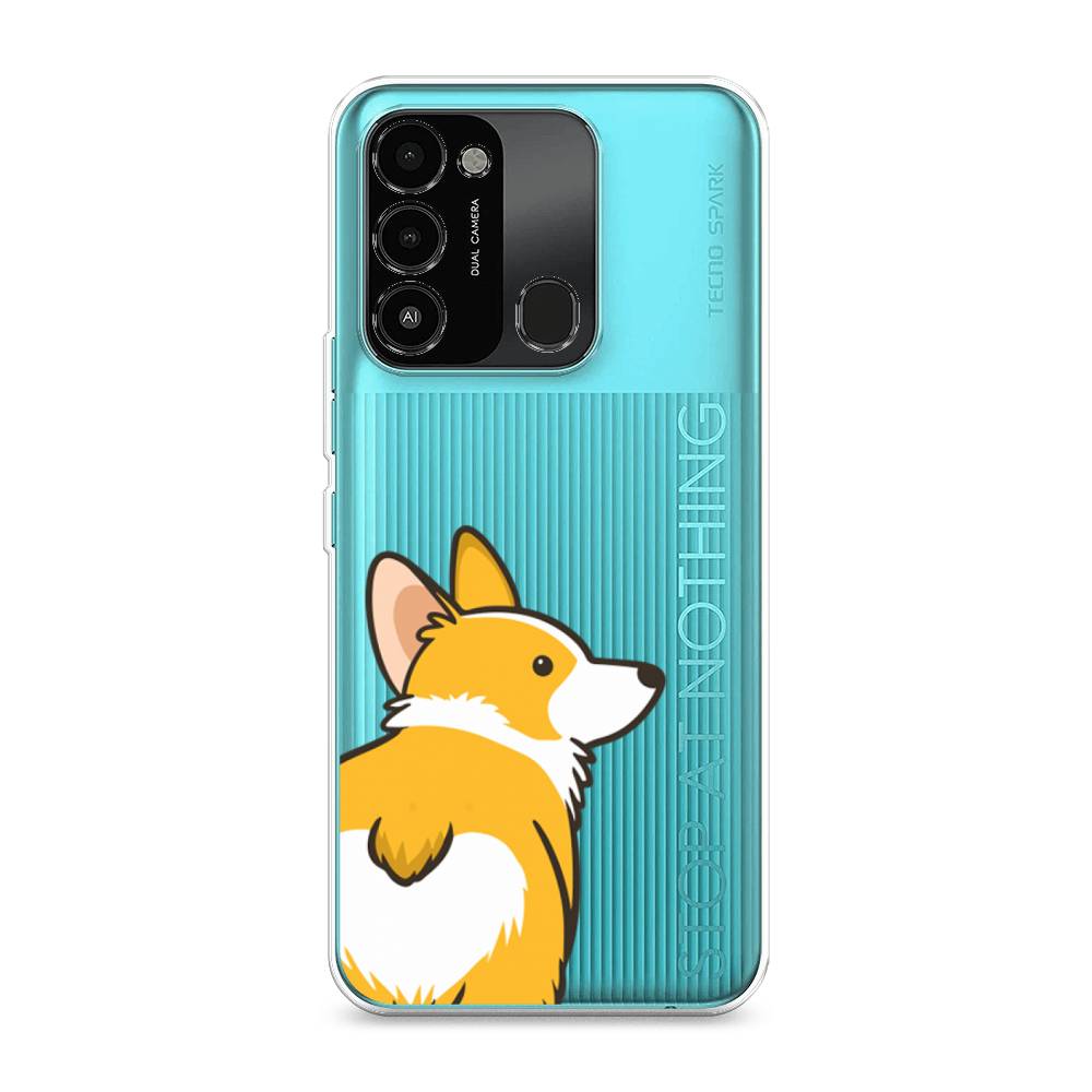 

Чехол Awog на Tecno Spark Go 2022/8С/9 "Корги следуй за мной", Разноцветный, 301350-2